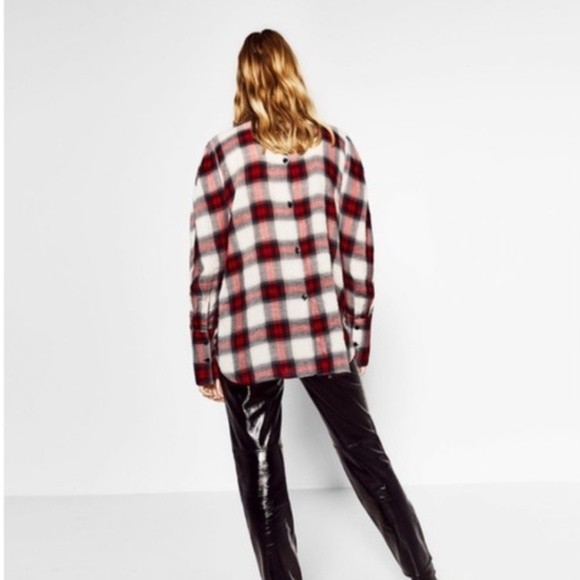 Zara checked choker blouse XS - Picture 13 of 16